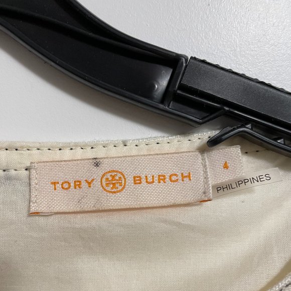TORY BURCH LINEN SHIFT DRESS Size 4 - Picture 7 of 10